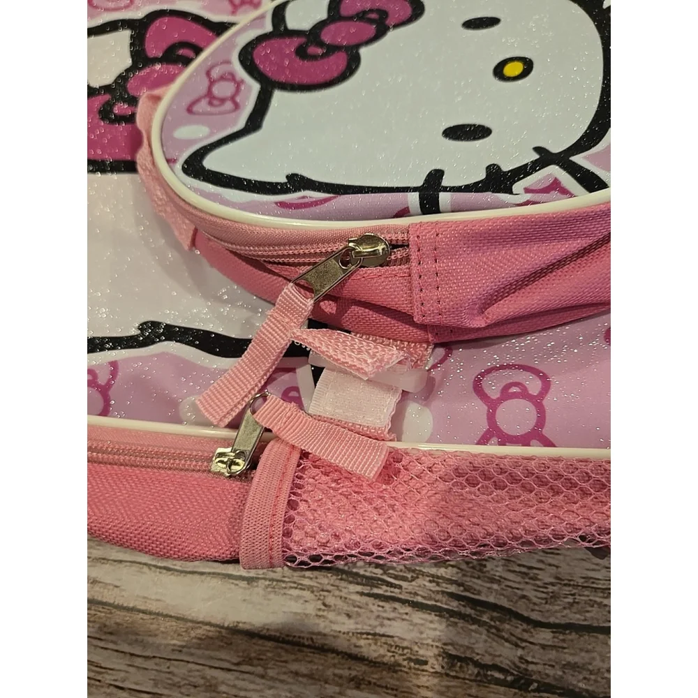 Hello Kitty by SANRIO Backpack w/ Round Detachable Insulated Lunch Bag NWT (192)